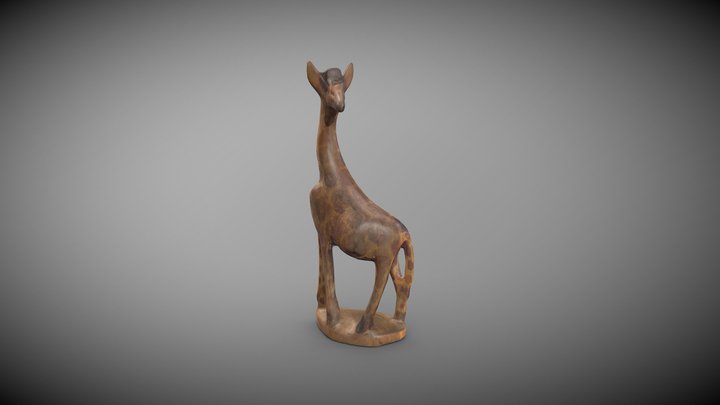 Giraffe Statue 3D Scan 3D Model