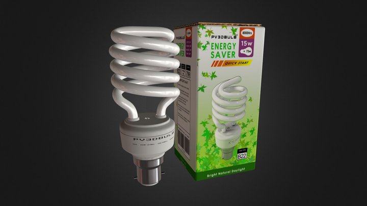 PV3D - Energy Bulb 3D Model