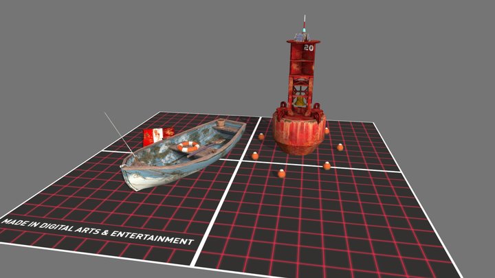 DAE 5 Finished props - By the ocean 3D Model