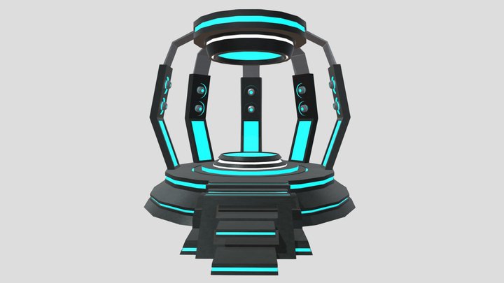 Sci-Fi Teleporter 3D Model