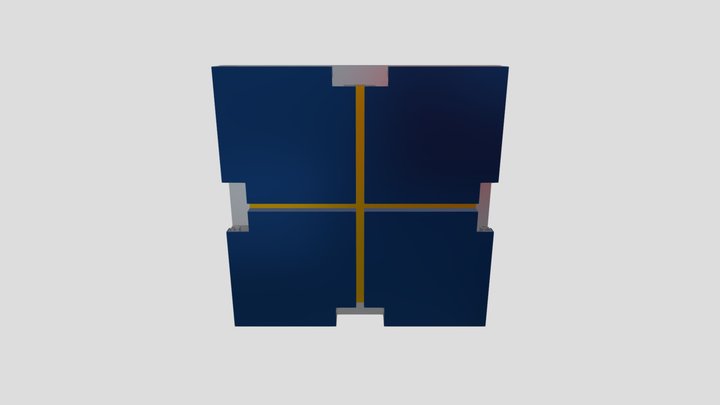 TA4100C Aluminum Composite Panel Details 3D Model