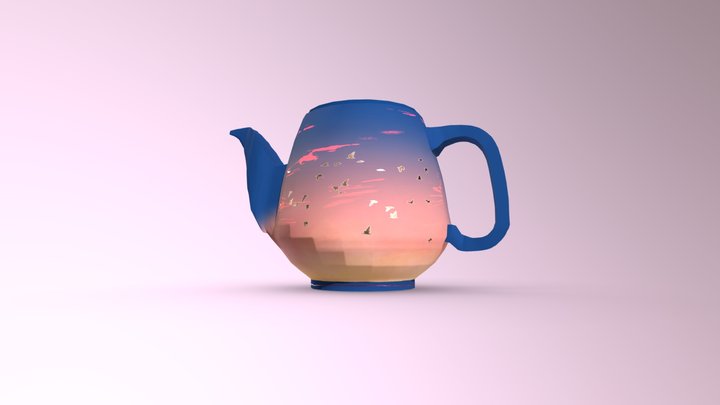 Sunset Kettle 3D Model