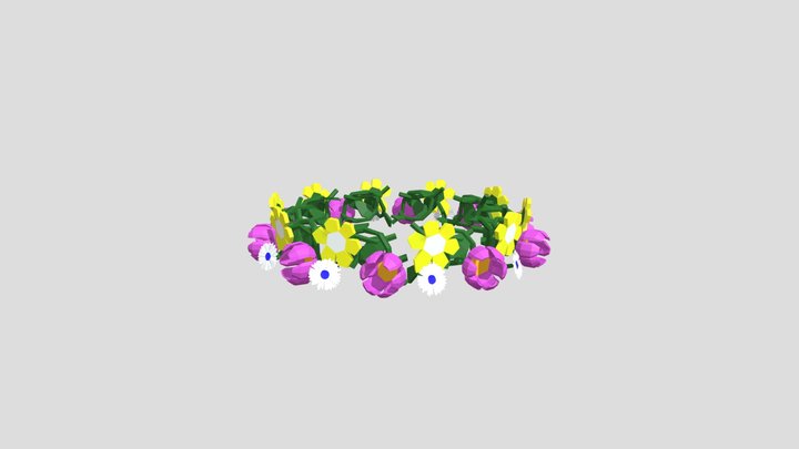 Flower Crown 3D Model