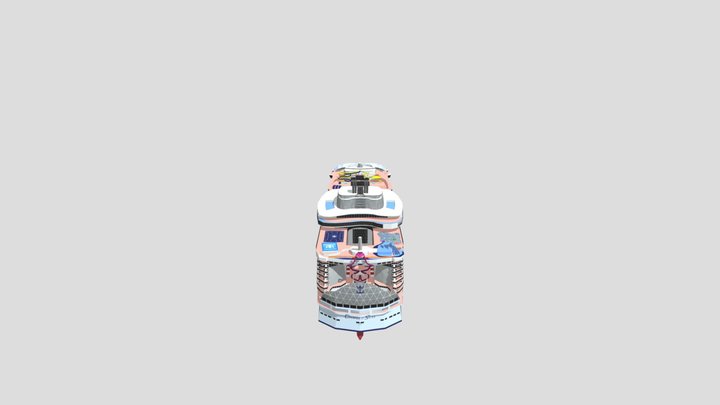 Utopia of the Seas Low Poly Model 3D Model