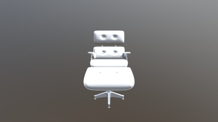 Eames Lounge Chair And Ottoman 3D Model