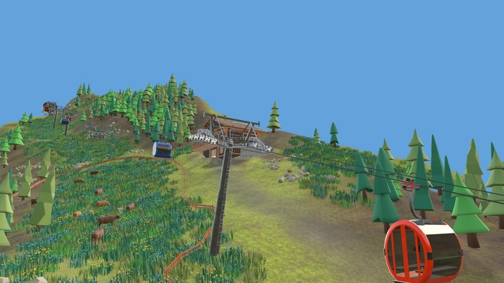 Bartholet Summer Scene 3D Model