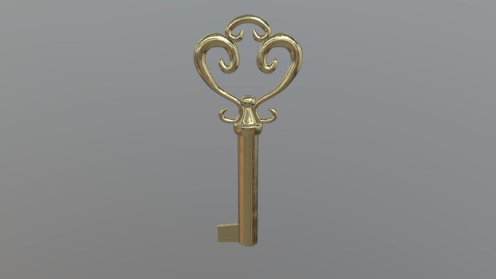 Old Key 3D Model