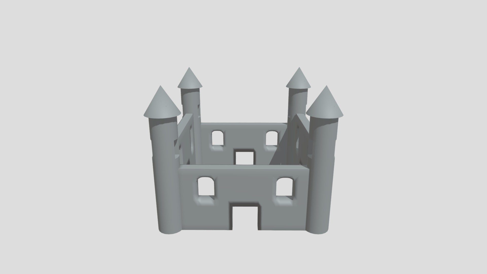 Castle with Fountain