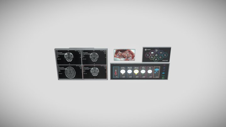 Pantallas para Quirófano 3D Model