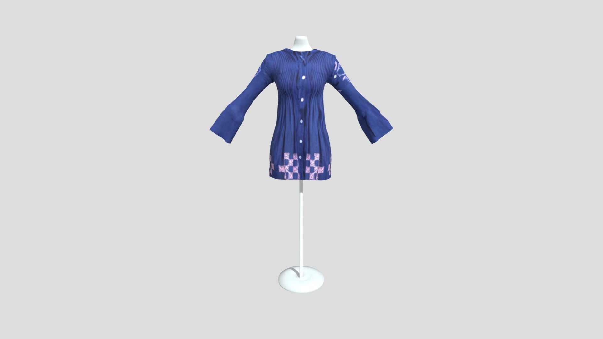 Batik Blause Shibori (1)