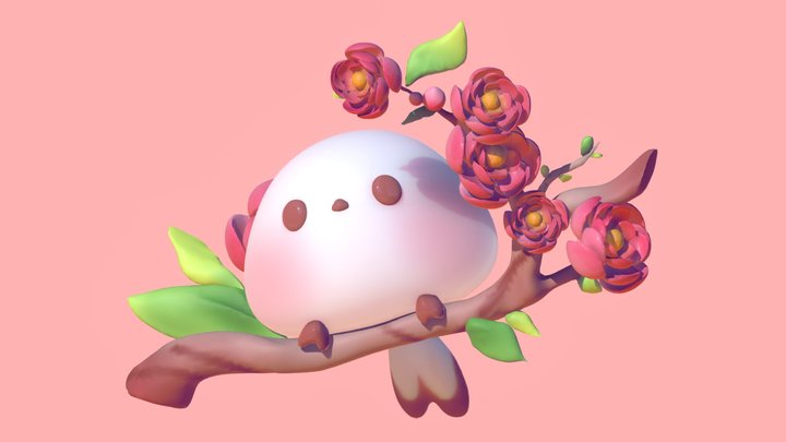 White Bird 3D Model