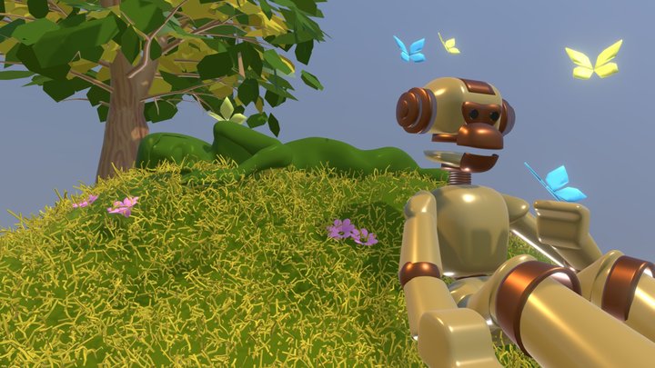 Robot Monkey 3D Model
