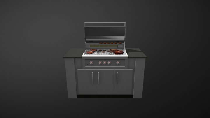 Diy Kitchens - Malaga-C3 3D Model