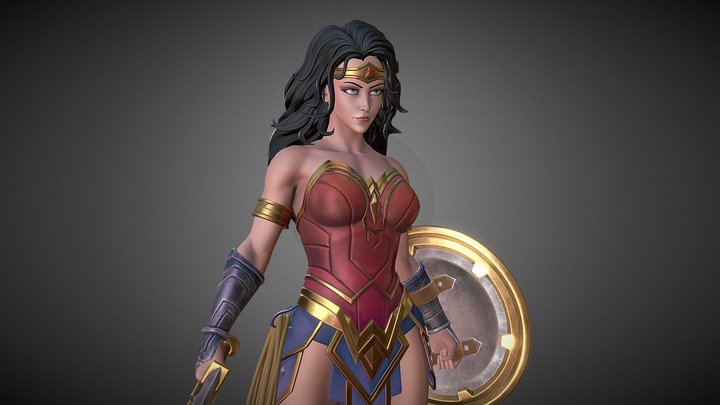 WonderWoman 3D Model