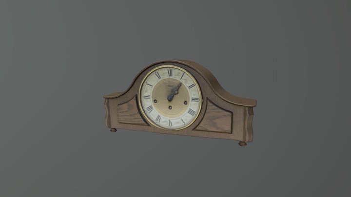 BTW Mantel Clock 3D Model
