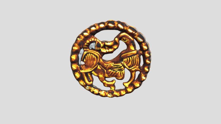 viking belt mount 3D Model