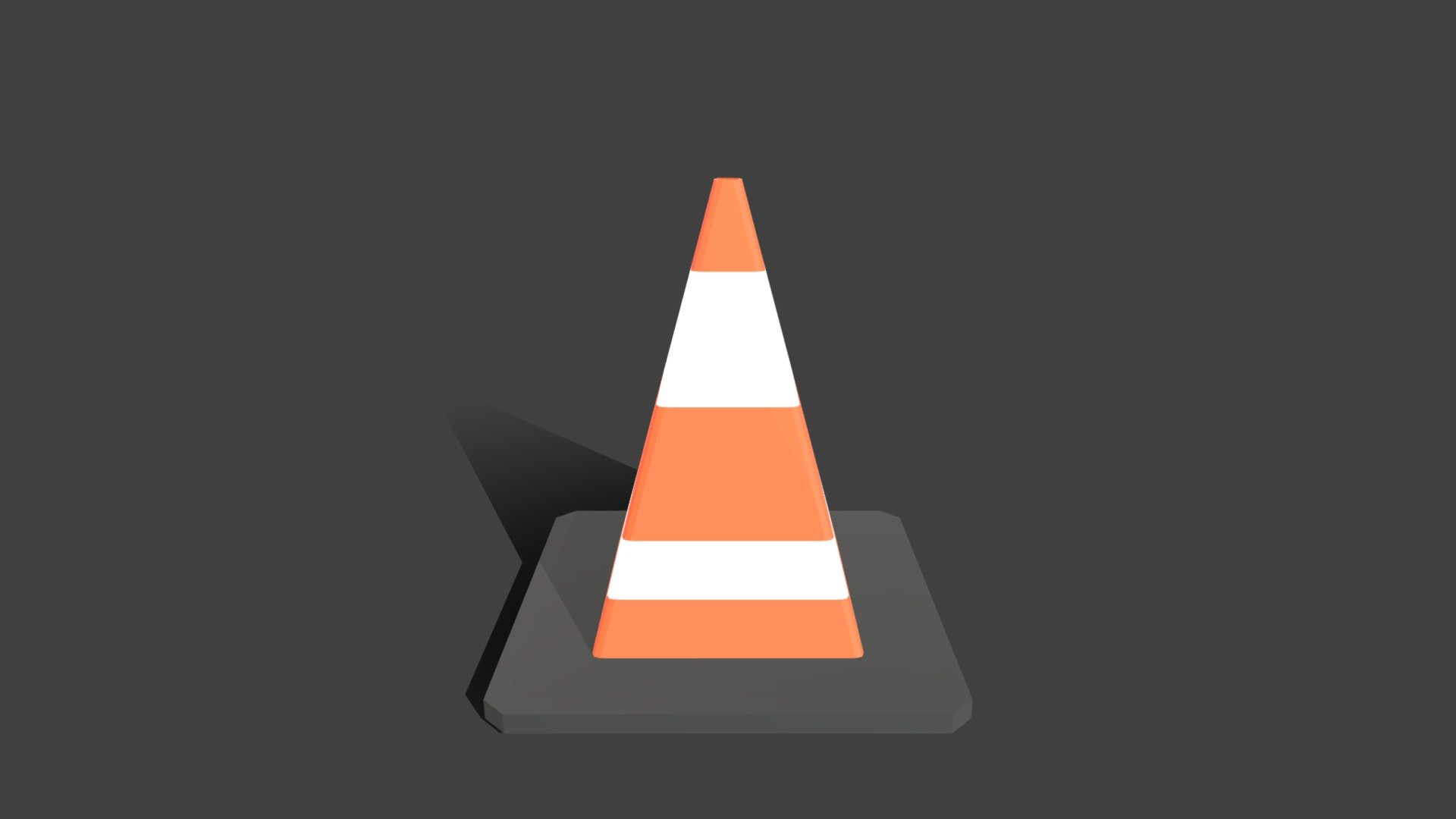 Low-Poly Traffic Cone