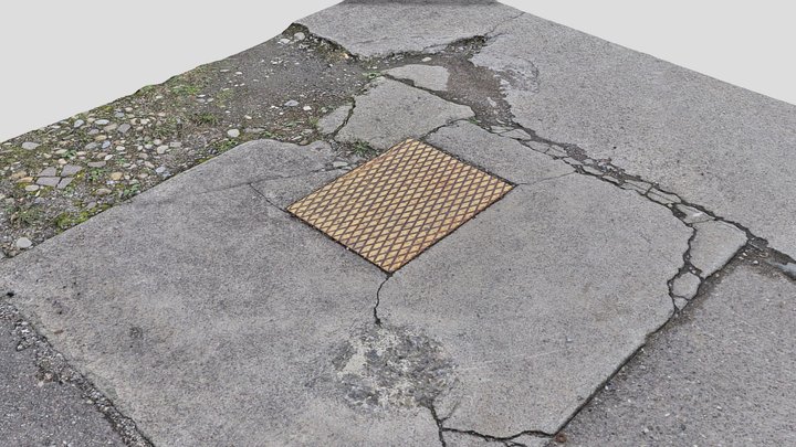 Manhole Cover 8K Scan 010 3D Model