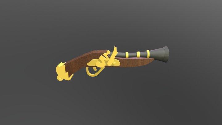 Pirate gun 3D Model