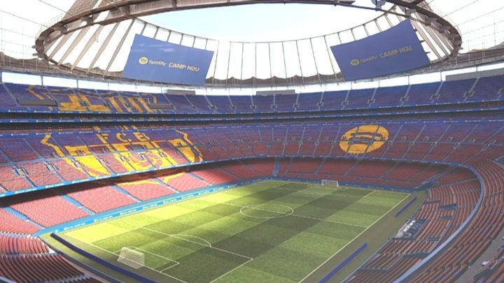 NOU CAMP NOU FC BARCELONA ESTADIO 3D ESPAI BARÇA 3D Model