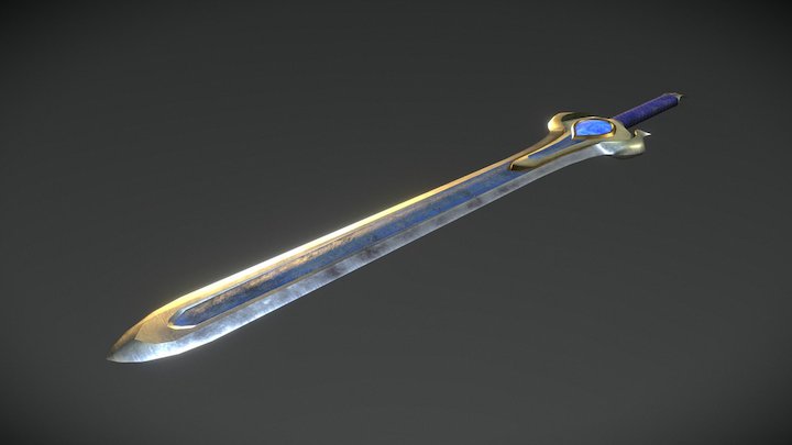 Enchanted Sword 3D Model