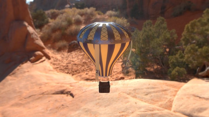 Hot Air Balloon 3D Model