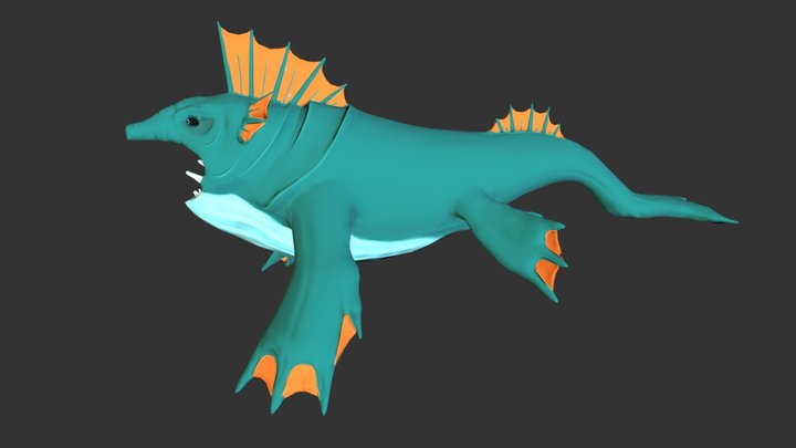 WhaleHog Textured 3D Model