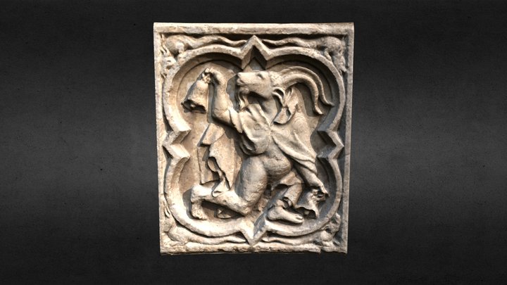 Homme-bouc, cathédrale de Rouen 3D Model