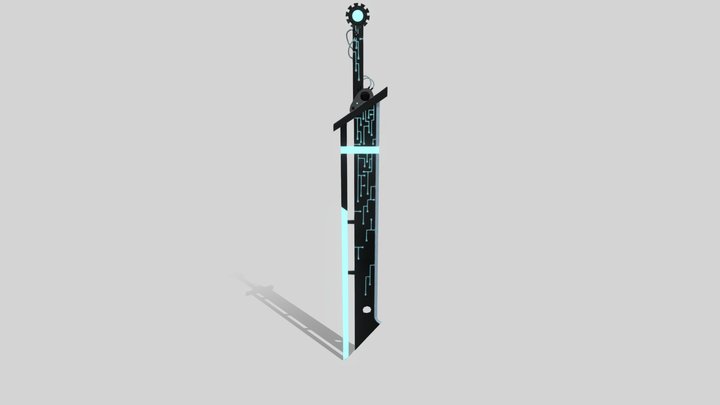 Epic Sword - Lightning Strike 3D Model