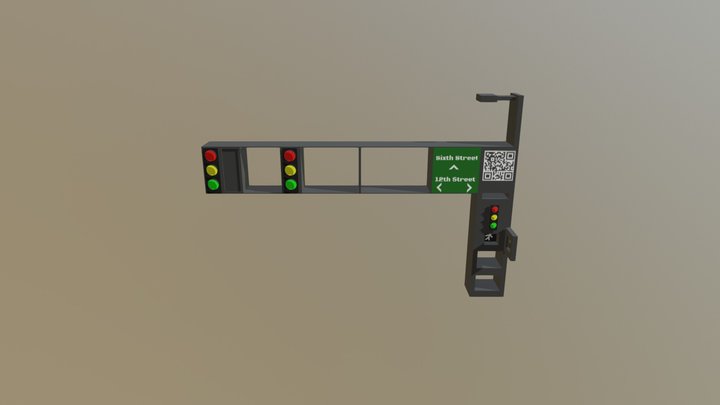 Traffic Light001 3D Model