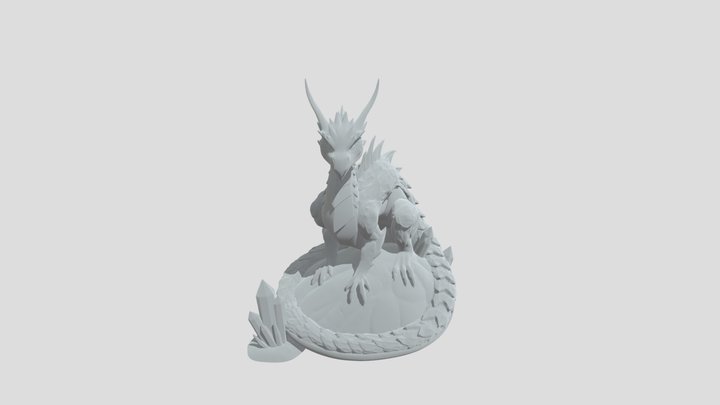 Crystal Dragon Sentinel 3D Model