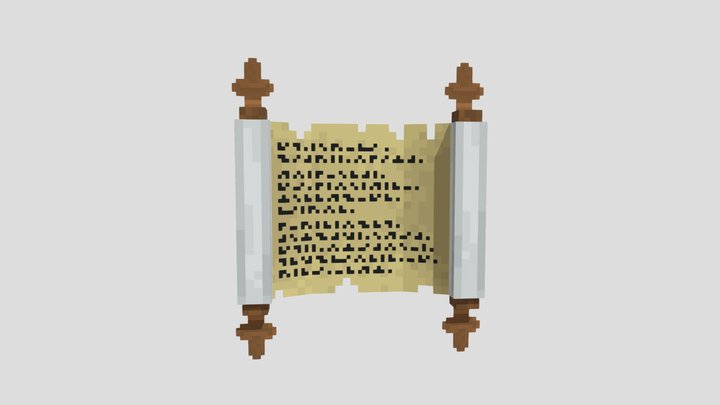 Mystical Scroll 3D Model