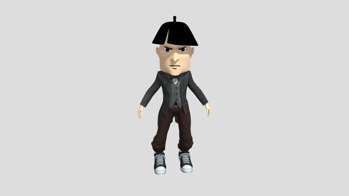 Moe Howard from the three stooges 3D Model