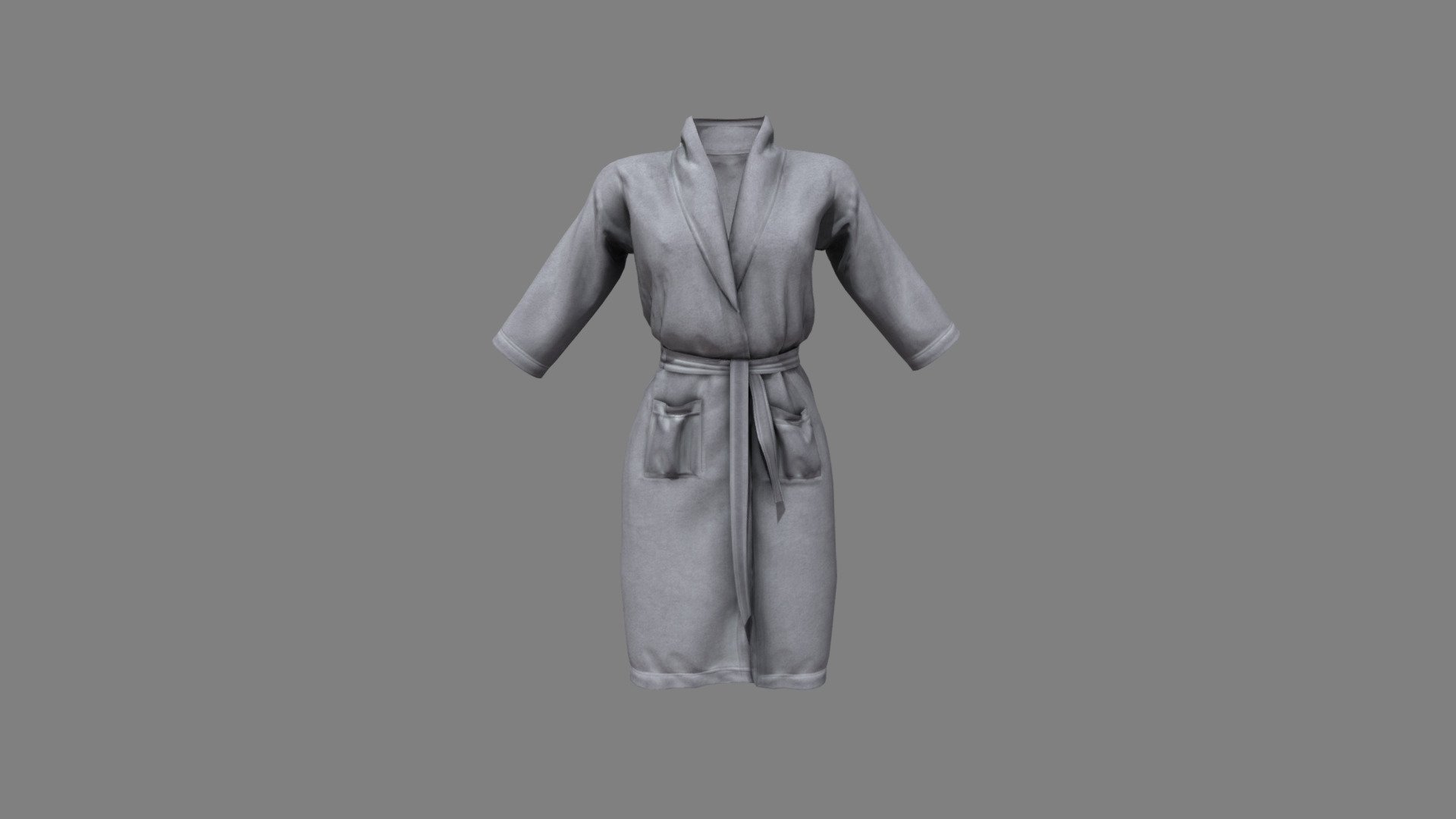 Female Soft Towel Long Bathrobe - Buy Royalty Free 3D model by 3dia ...