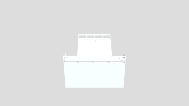 Halfpipe Sculpture 3D Model