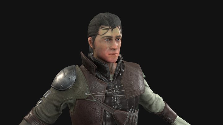 Black Company Mercenary (Rig) 3D Model