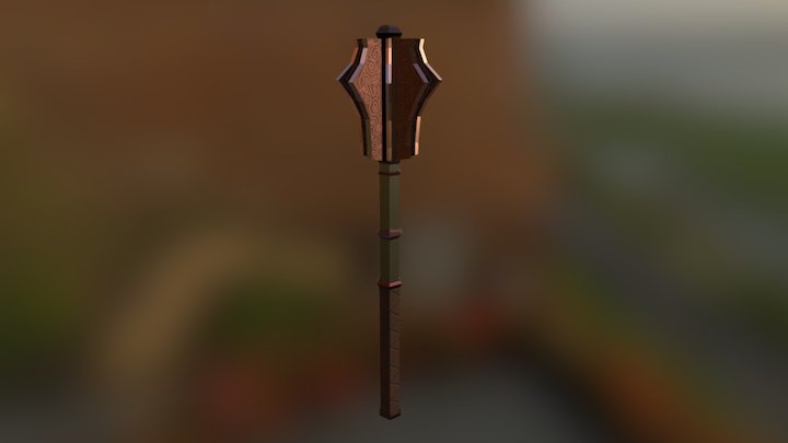 One handed mace 3D Model