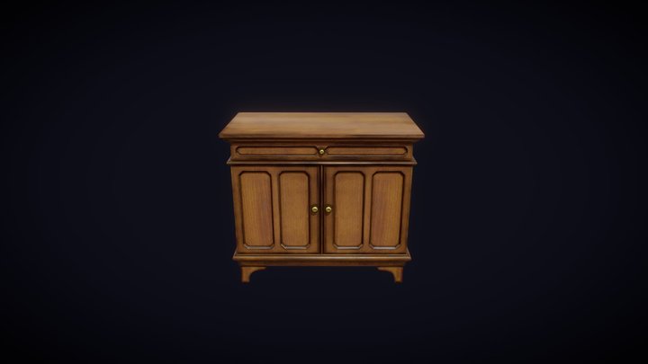 Side Cabinet 3D Model