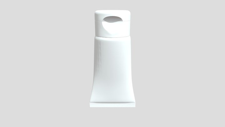 Hand Cream Bottle 3D Model
