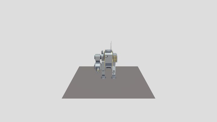 EXO44 Walker Helldivers 6H 3D Model