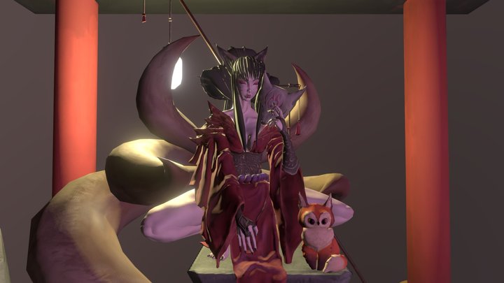 Kitsune 3D Model
