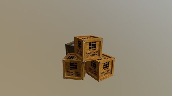 Crates 3D Model