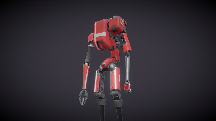 Cool Spine Robot 3D Model