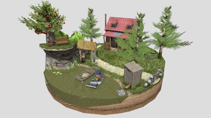 1DAE02E_Dejaeghere_Quentin_Diorama 3D Model