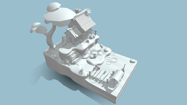 PARCIAL_ DIORAMA -  VILLAFUERTE 3D Model