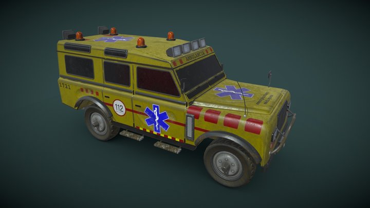 Ambulance 4x4 3D Model