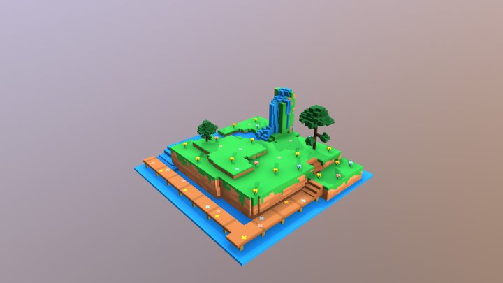 Mini Island - Spring Edition 3D Model