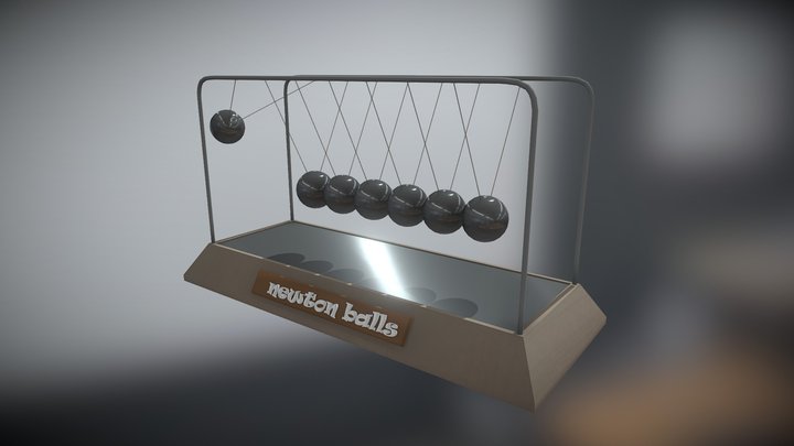 Newton Balls (.c4d and .fbx) 3D Model