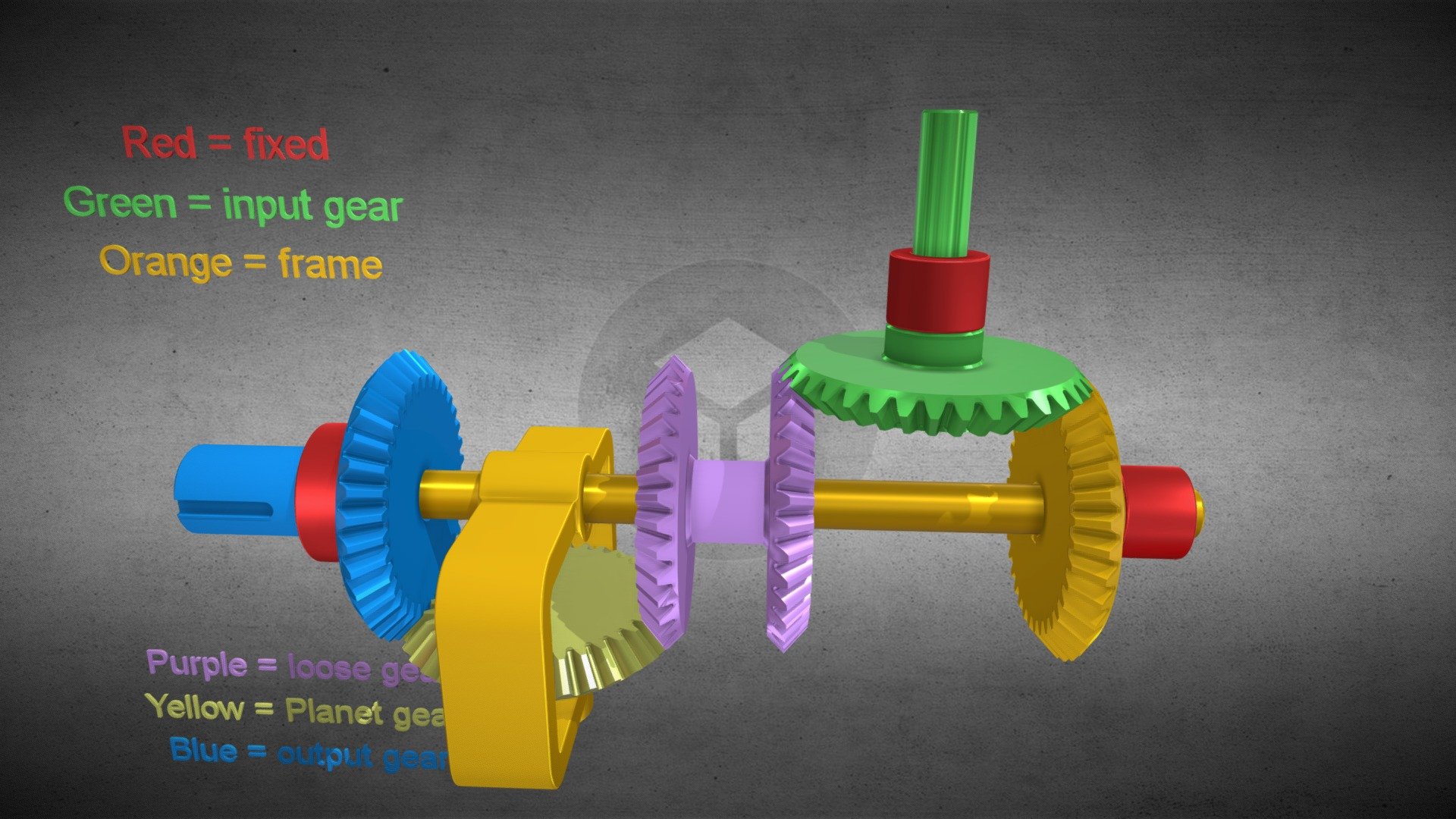 Triple Speed Bevel Gears Download Free 3D model by trinityscsp