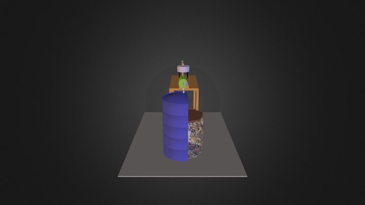 Energy From Garbage colored 3D Model